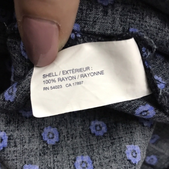 Gap Blue Ditsy Floral Empire Waist Sun Dress - Picture 5 of 6